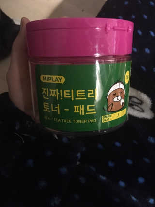 미플레이 진짜 티트리 토너 패드 — 5점을 준 리뷰어가 2018년 11월 올린 사용 사진