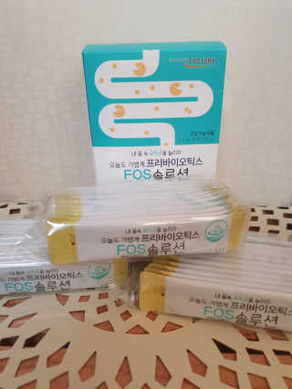 힐링팩토리 오늘도 가볍게 프리바이오틱스 FOS 솔루션 — 5점을 준 리뷰어가 2020년 2월 올린 사용 사진