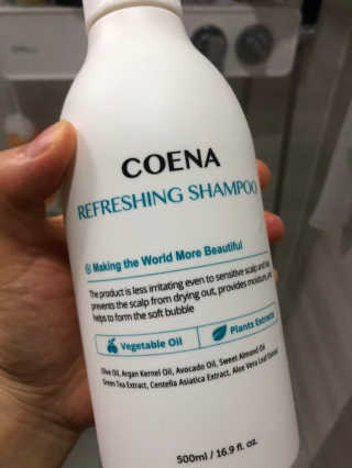 코에나샴푸 500ml — 5점을 준 리뷰어가 2019년 8월 올린 사용 사진