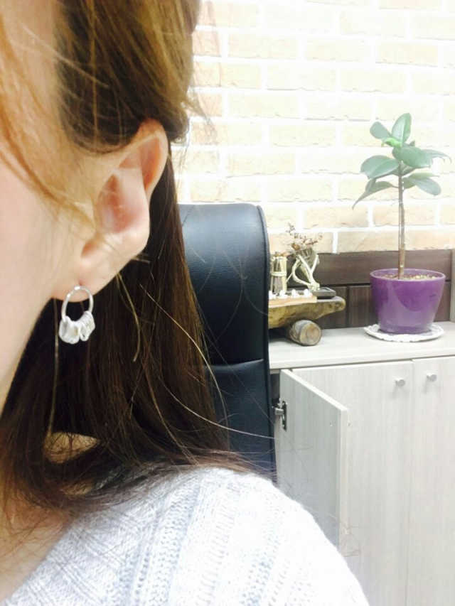 폭스타일 은침 빈티지 크리스 귀걸이 리뷰 사진