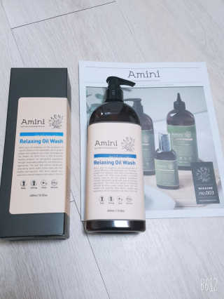 아미니 릴렉싱 오일워시 대용량 400ml — 5점을 준 리뷰어가 2019년 11월 올린 사용 사진