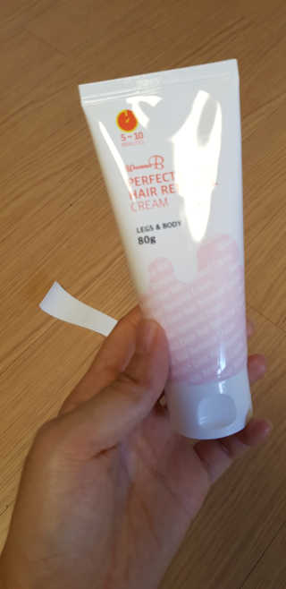 에버앤에버 워너비 퍼펙트 클리어 헤어 리무벌크림 다리+바디용 — 2점을 준 리뷰어가 2018년 8월 올린 사용 사진