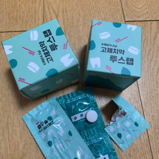 솔테라피 씹는 고체치약 투스탭 스파클레몬 6정 x 5박스 — 5점을 준 리뷰어가 2019년 5월 올린 사용 사진