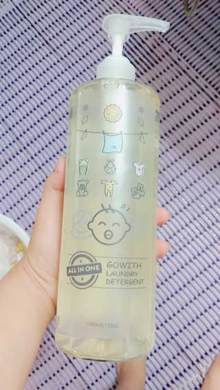고위드 올인원 천연 세탁세제 — 5점을 준 리뷰어가 2018년 7월 올린 사용 사진