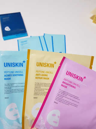 UNISKIN 펩톤유니셀 마스크 — 5점을 준 리뷰어가 2018년 9월 올린 사용 사진