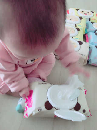 달곰이 물티슈 — 4.5점을 준 리뷰어가 2017년 4월 올린 사용 사진