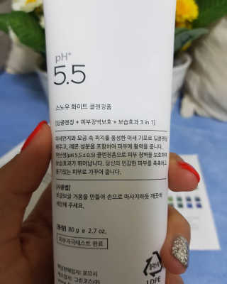 포므시 스노우화이트클렌징폼pH5.5 — 5점을 준 리뷰어가 2019년 8월 올린 사용 사진