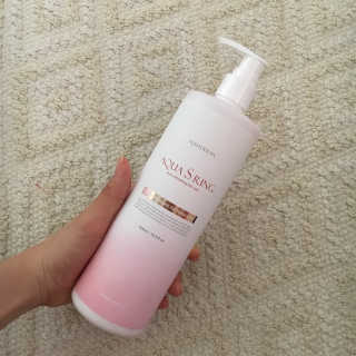 아쿠아큐링 아쿠아S링 퓨어리프레싱 헤어케어 500ml — 3.33점을 준 리뷰어가 2018년 7월 올린 사용 사진