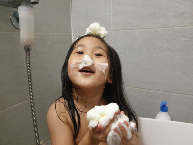 꼬모조이 탱글탱글 구름 콩순이 버블바스 리뷰 사진