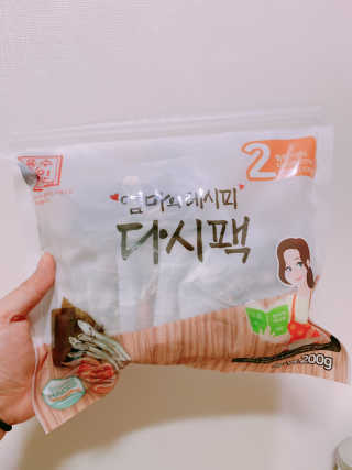 육수명인 엄마의 레시피 다시팩 2번 — 5점을 준 리뷰어가 2019년 5월 올린 사용 사진