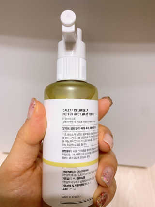 달리프 클로렐라 베러 루트 헤어토닉 100ml — 5점을 준 리뷰어가 2020년 1월 올린 사용 사진