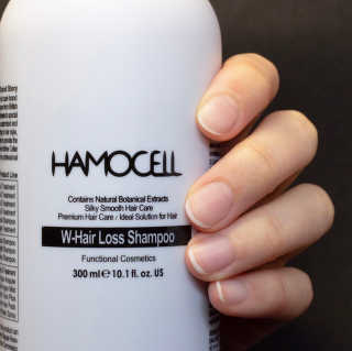 HAMOCELL 더블유 헤어 로스 샴푸 — 3.5점을 준 리뷰어가 2019년 3월 올린 사용 사진