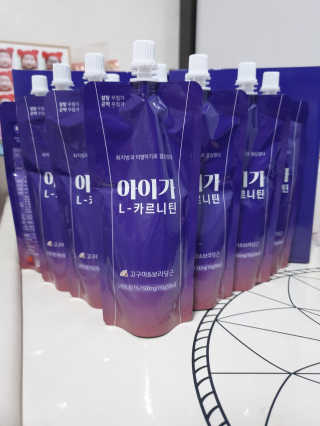 오엔엘 아이가 L-카르니틴 2박스 — 5점을 준 리뷰어가 2019년 4월 올린 사용 사진