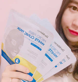 더메이런 마이크로 파이버 화이트 클리닉 마스크 — 4점을 준 리뷰어가 2017년 1월 올린 사용 사진