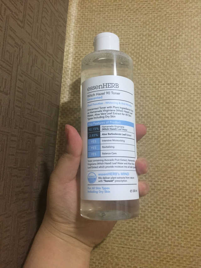 에센허브 위치하젤 90 토너 3종 리뷰 사진