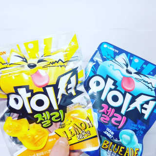 아이셔젤리 레몬맛, 아이셔젤리 블루에이드맛 — 5점을 준 리뷰어가 2019년 3월 올린 사용 사진