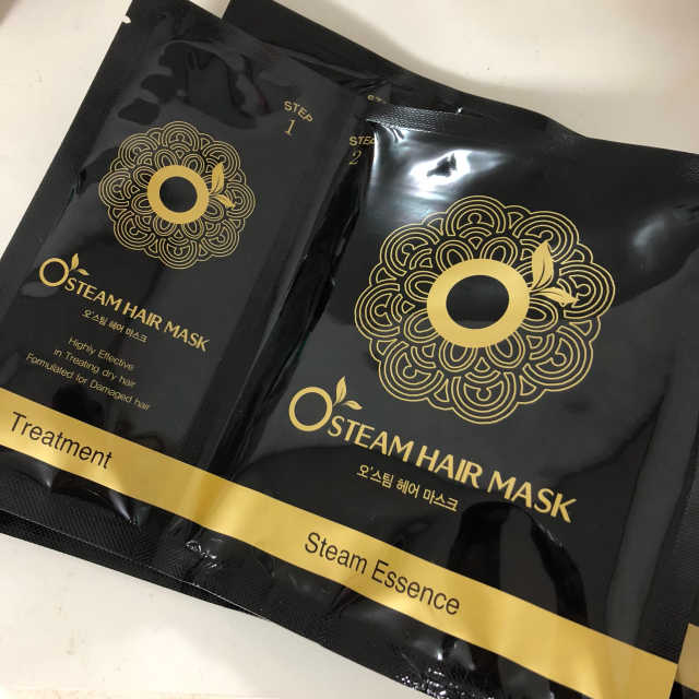 오 스팀 헤어 마스크 리뷰 사진