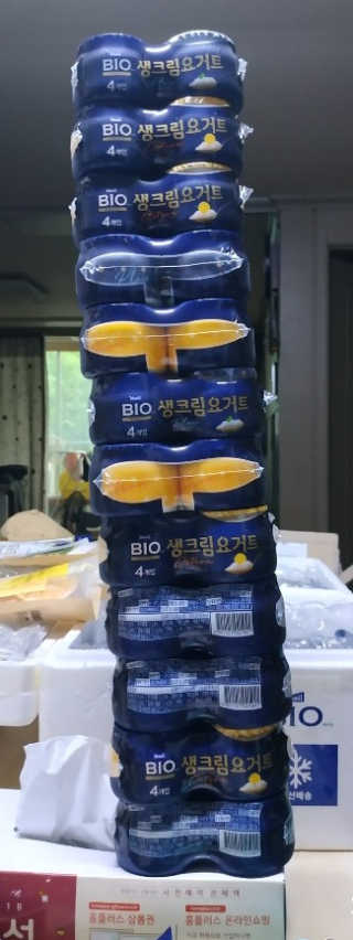 [매일 바이오] 생크림요거트 플레인 12개 + 유자 12개 — 5점을 준 리뷰어가 2019년 6월 올린 사용 사진