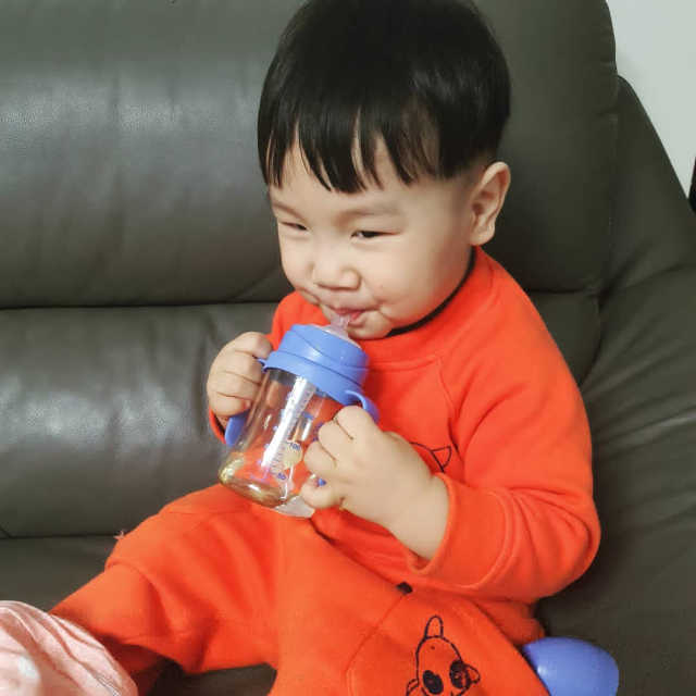 유비맘 샘방지 PPSU 빨대컵_컬러 랜덤 발송 리뷰 사진