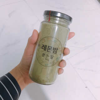 초능력 국내산 레몬밤 분말 — 5점을 준 리뷰어가 2019년 8월 올린 사용 사진