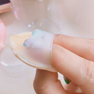 젤리팜 마이크로셀 실리콘퍼프 피치,오렌지 — 4점을 준 리뷰어가 2019년 8월 올린 사용 사진