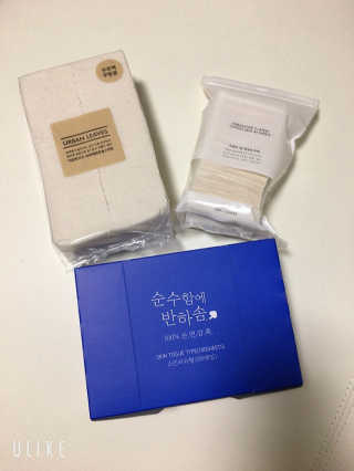 어반리브즈 프리미엄 화장솜 트라이얼 SET — 5점을 준 리뷰어가 2019년 7월 올린 사용 사진