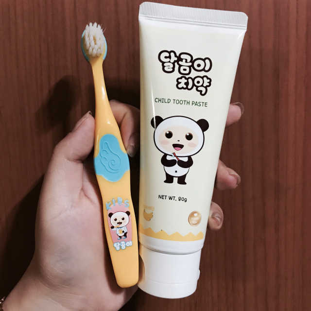 달곰이 어린이 치약+어린이 칫솔 SET 리뷰 사진