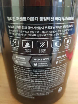 밀리언퍼센트 더블디 풀컬렉션 바디워시 세트 — 4점을 준 리뷰어가 2018년 10월 올린 사용 사진