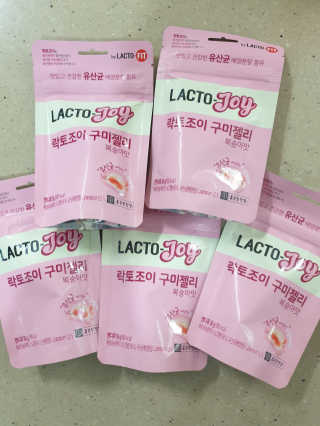 락토조이 구미젤리 복숭아맛 — 5점을 준 리뷰어가 2019년 10월 올린 사용 사진