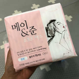 메이앤준 소프트맥스 생리대 — 5점을 준 리뷰어가 2019년 4월 올린 사용 사진