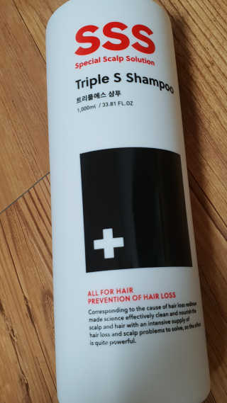 나실패밀리 트리플에스 탈모 샴푸 1000ml — 5점을 준 리뷰어가 2019년 4월 올린 사용 사진