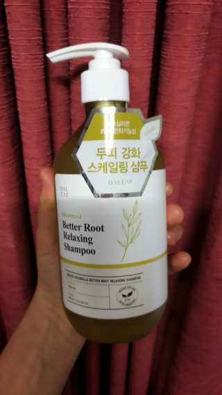 달리프 클로렐라 베러 루트 릴렉싱 샴푸 500ml — 5점을 준 리뷰어가 2019년 11월 올린 사용 사진