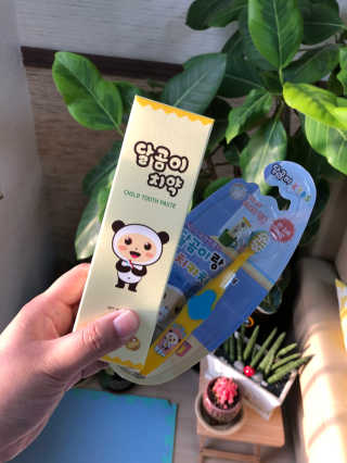 달곰이 어린이 치약+어린이 칫솔 SET — 4.5점을 준 리뷰어가 2018년 5월 올린 사용 사진