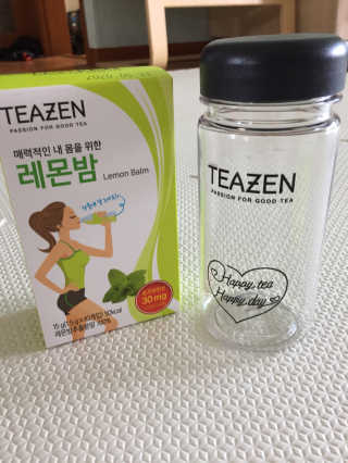 티젠 레몬밤 + 마이보틀 — 3.5점을 준 리뷰어가 2018년 7월 올린 사용 사진