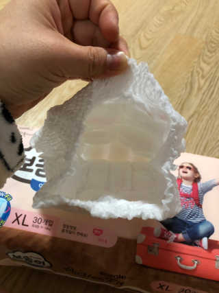 보솜이 액션핏 팬티형 — 5점을 준 리뷰어가 2019년 3월 올린 사용 사진