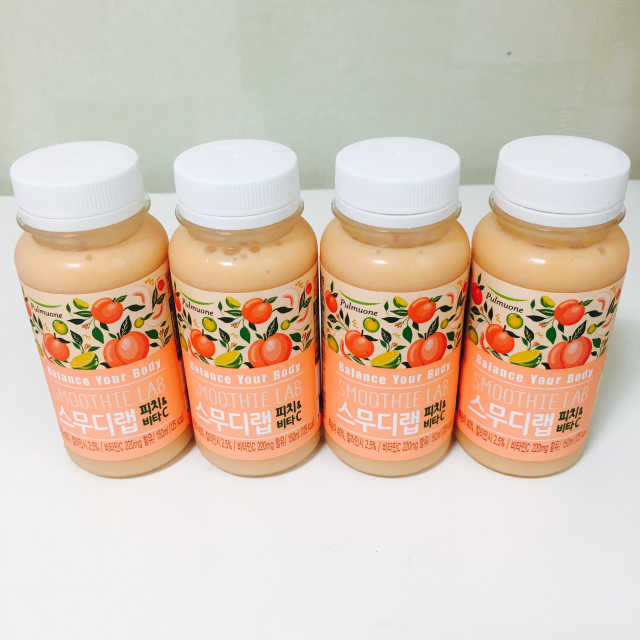 스무디랩 피치&비타 리뷰 사진