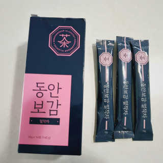 동안보감 얼작차 붓기를 빼주는 동안보감 한방 프리미엄 얼작차 — 5점을 준 리뷰어가 2019년 10월 올린 사용 사진
