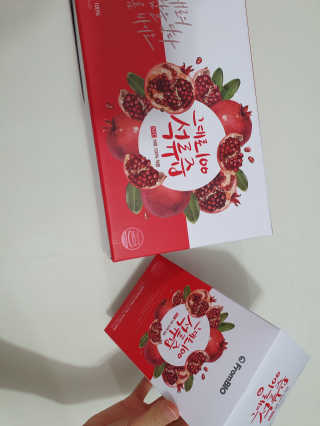프롬바이오 오직 석류만 [그대로100 석류즙] 하루 1포로 건강하게 — 5점을 준 리뷰어가 2019년 12월 올린 사용 사진