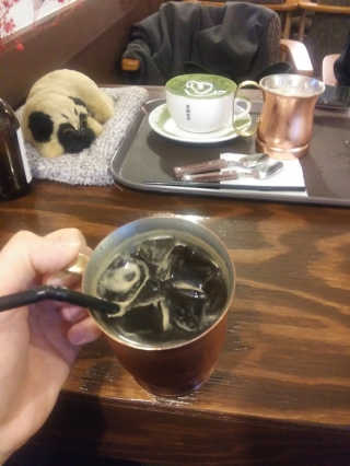 [후쿠오카 흑당커피] 흑당커피 2잔 + 디저트 1개 제공 — 4.5점을 준 리뷰어가 2019년 3월 올린 사용 사진