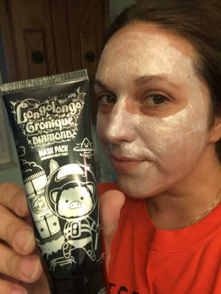 엘리자베카 Elizavecca  LongoLongo Gronique Diamond Mask Pack — 3.83점을 준 리뷰어가 2018년 7월 올린 사용 사진