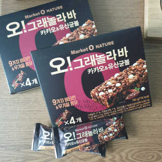 오그래놀라 카카오유산균볼 오그래놀라바 카카오앤유산균볼 — 5점을 준 리뷰어가 2020년 3월 올린 사용 사진
