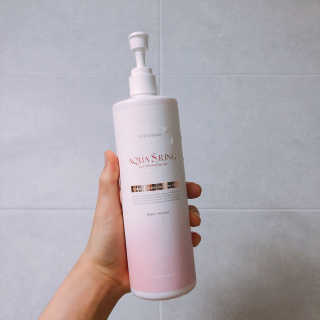 아쿠아큐링 아쿠아S링 퓨어리프레싱 헤어케어 500ml — 5점을 준 리뷰어가 2018년 7월 올린 사용 사진