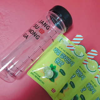 장수농가 리얼깔라만시 원샷 50ml 10팩+보틀 — 4.5점을 준 리뷰어가 2019년 5월 올린 사용 사진