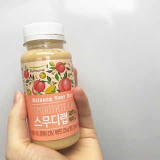 풀무원 스무디랩 피치&비타 — 4.83점을 준 리뷰어가 2017년 11월 올린 사용 사진