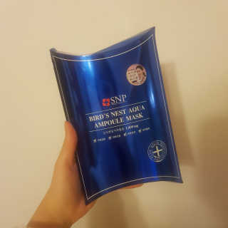 SNP 바다제비집 아쿠아 앰플 마스크 — 5점을 준 리뷰어가 2018년 3월 올린 사용 사진