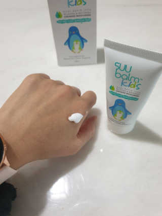 수밤키즈보습크림 45ml 1개 + 헤드투토바디워시 샘플 — 4점을 준 리뷰어가 2019년 11월 올린 사용 사진