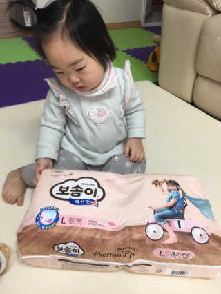 보솜이 액션핏 팬티형 — 5점을 준 리뷰어가 2019년 3월 올린 사용 사진