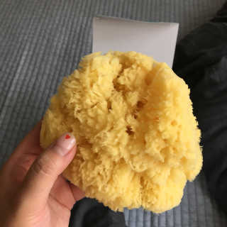 룰라러브 모공관리 끝 지중해산 천연해면 바디스펀지 — 5점을 준 리뷰어가 2018년 4월 올린 사용 사진