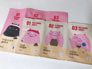 미팩토리 3단 돼지코팩 1box + 3단 흑돼지코팩 1box — 5점을 준 리뷰어가 2019년 8월 올린 사용 사진