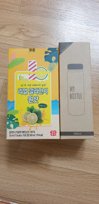 장수농가 리얼깔라만시 원샷 50ml 10팩+보틀 — 5점을 준 리뷰어가 2019년 5월 올린 사용 사진
